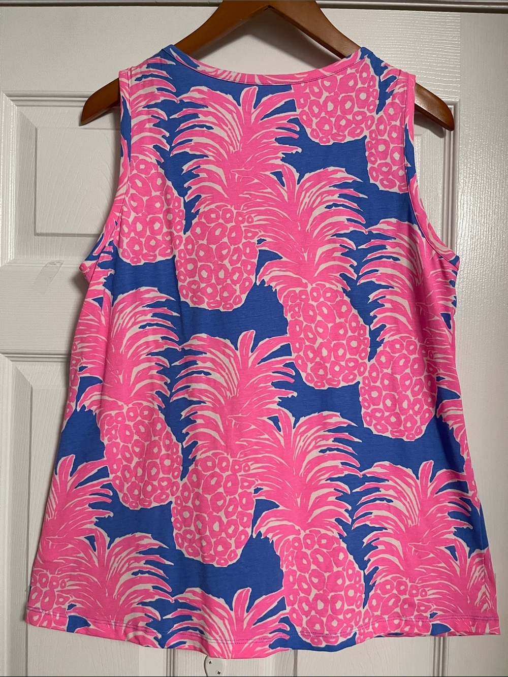 Lilly Pulitzer Merrill Tank Top in Blue Haven Flamenco XL - Picture 3 of 3